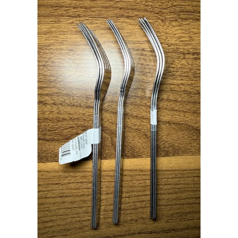 Room Essentials Forks Silver Stainless Steel 3 Piece Set Flatware NWT